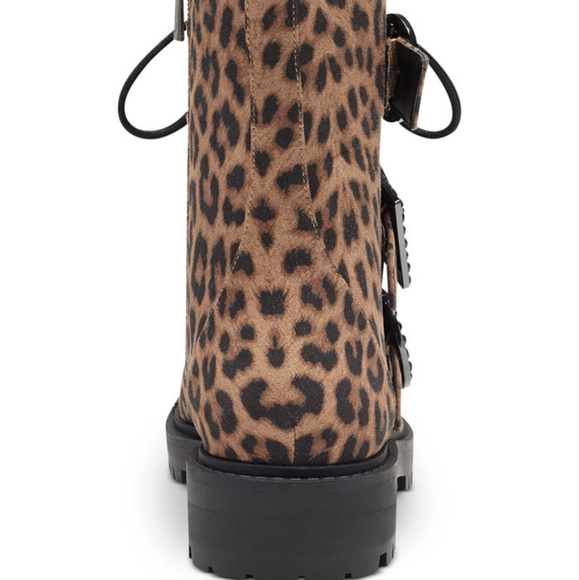 JESSICA SIMPSON NWT WOMENS KIRLAH BUCKLE STRAP LUG SOLE COMBAT BOOTS - Picture 3 of 9